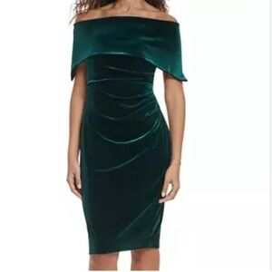 Vince Camuto Emerald Velvet Dress
